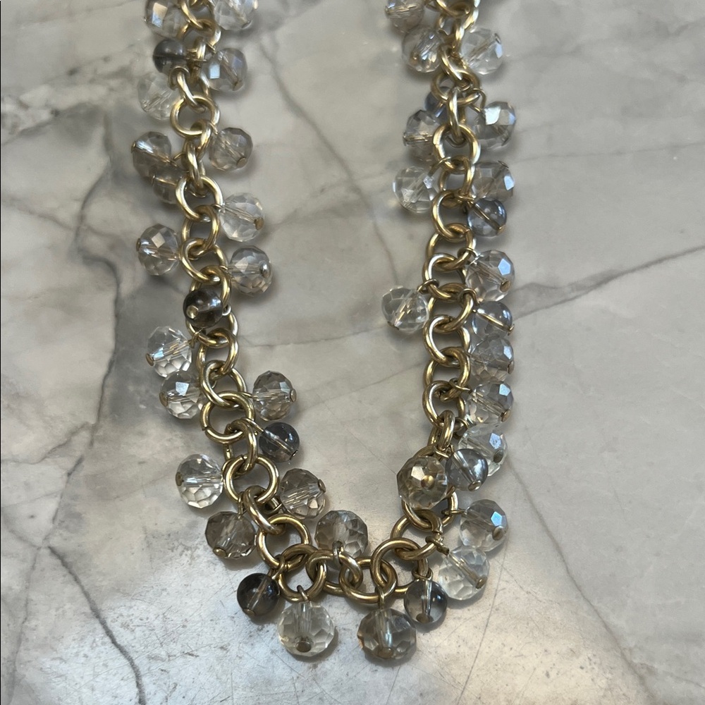 Banana Republic Gold and Silver Beaded Necklace